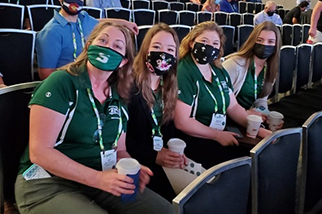 Slippery Rock University students at Safety 2021 opening session