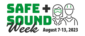 OSHA's Safe+Sound Week Logo for 2023
