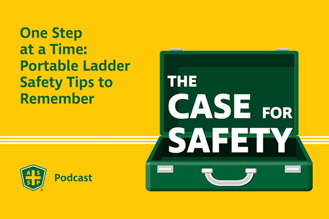 The Case for Safety Podcast Portable Ladder Safety Graphic