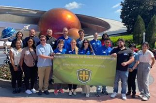 Students from Embry-Riddle University on tour at Walt Disney World resort in central Florida